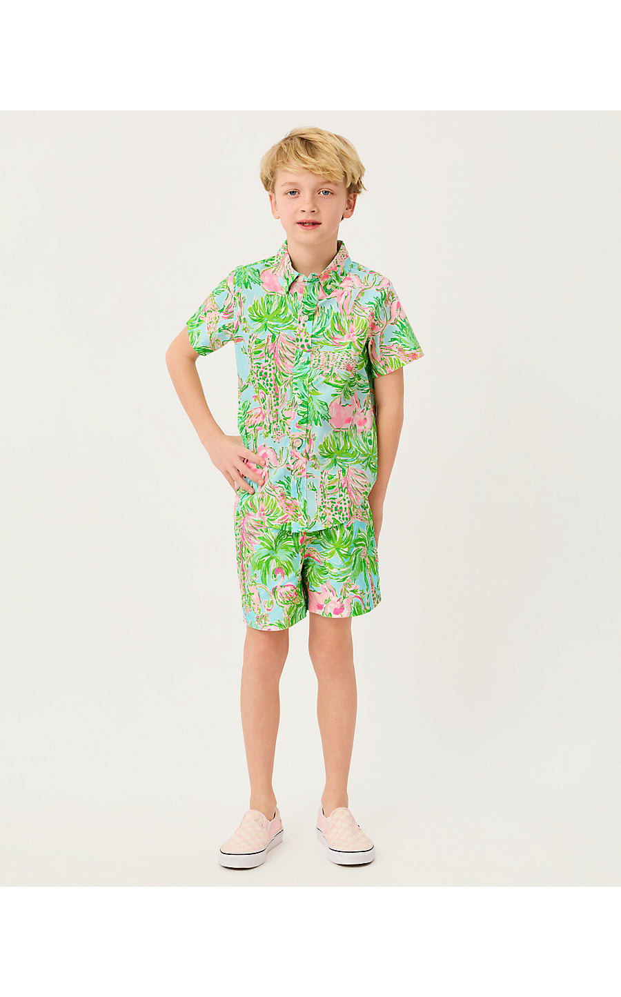 LAVIN BUTTON DOWN, MULTI ON PARADE