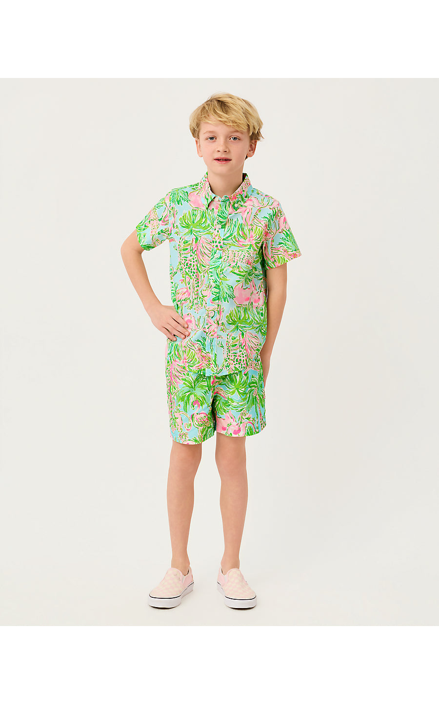 LIAM CARTER SWIM TRUNK, MULTI ON PARADE