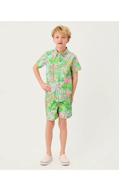 LIAM CARTER SWIM TRUNK, MULTI ON PARADE
