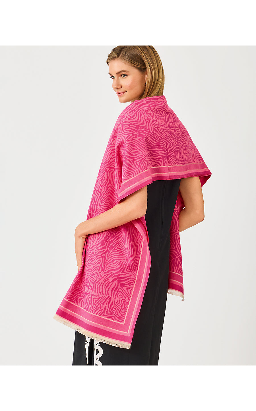 GWP SCARF, PINK ASTER CAMOUFLAGE CATWALK GWP WRAP