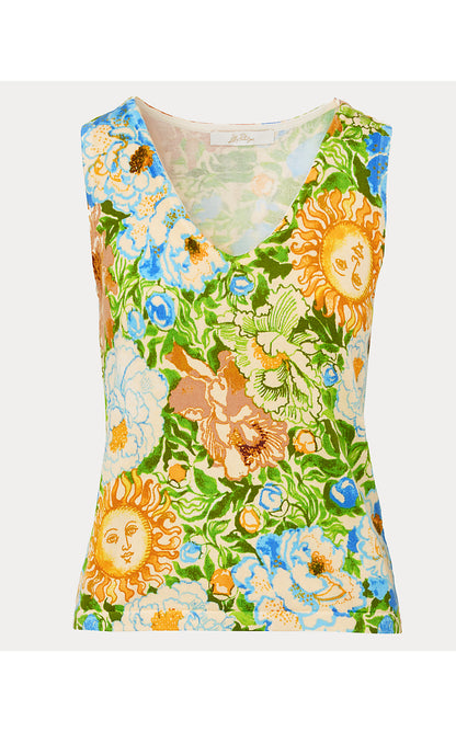 POLLYANNE SWEATER TANK, RUTABAGA SYMPEONY