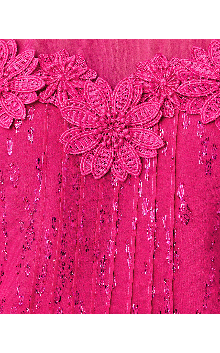 GAIL SILK TOP, BERRY BOUQUET FISH CLIP CHIFFON