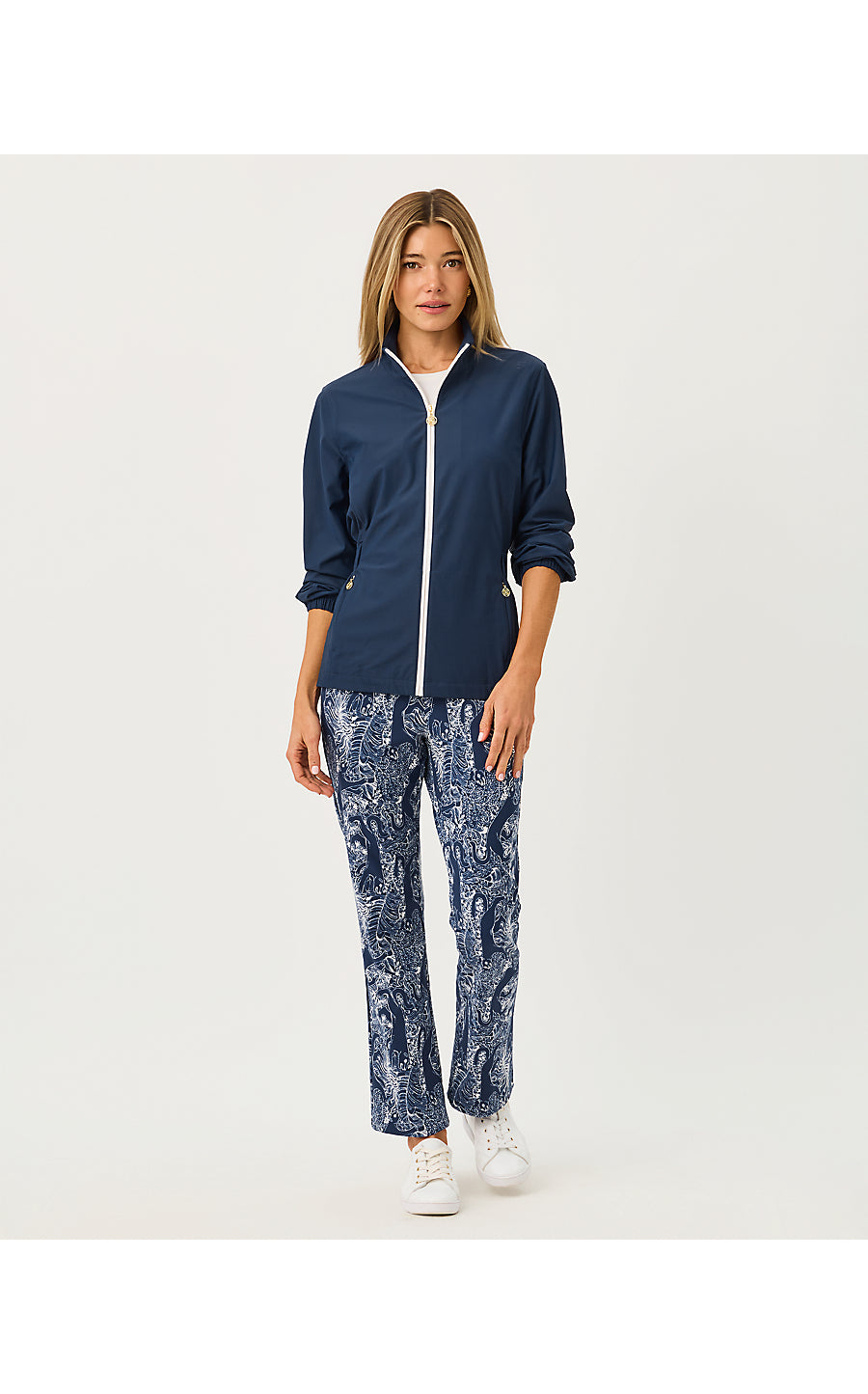 CORSO KICK FLARE PANT UPF 50+, LOW TIDE NAVY LIL PALM PROWL GOLF