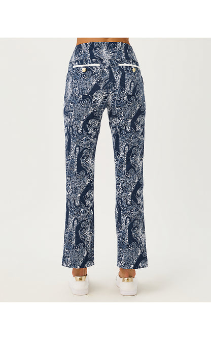 CORSO KICK FLARE PANT UPF 50+, LOW TIDE NAVY LIL PALM PROWL GOLF