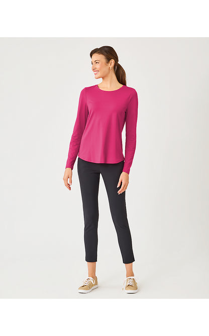 WESTLEY LONG SLEEVE ACTIVE TEE, BERRY BOUQUET