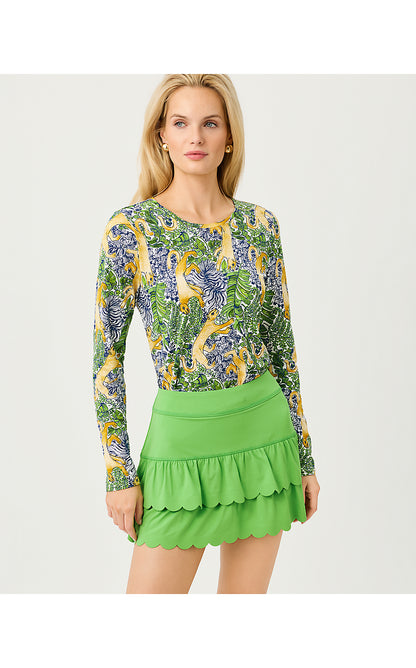 WESTLEY LONG SLEEVE ACTIVE TEE UPF 50+, MULTI LIL PALM PROWL