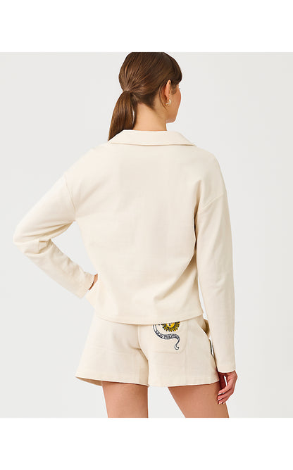 CORVAYA PULLOVER, MULTI TROPICAL EMBELLISHMENT