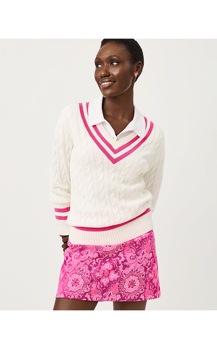 MEENA SKORT UPF 50+, PINK ASTER THE CASBAH ALLOVER