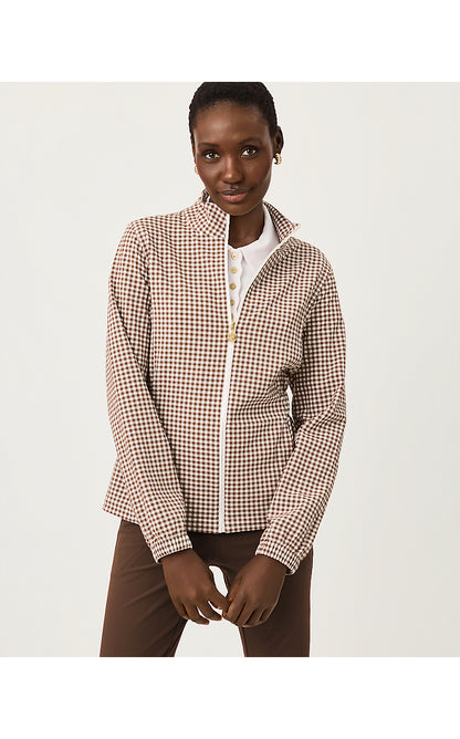 AINSLEY JACKET UPF 50+, COCO BEACH MINI PERFORMANCE GINGHAM