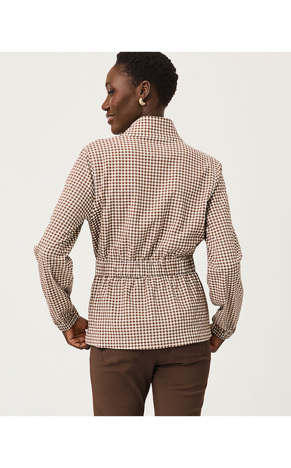 AINSLEY JACKET UPF 50+, COCO BEACH MINI PERFORMANCE GINGHAM