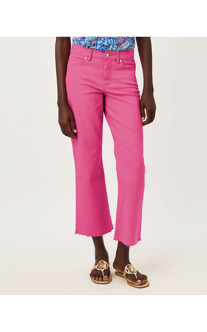 LINDESSA HIGH RISE CROP JEAN, PINK ASTER