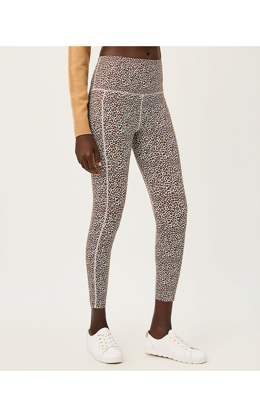 ENDURANCE HIGH RISE MIDI LEGGING, COCO BEACH TWISTED UP ACTIVE JACQUARD