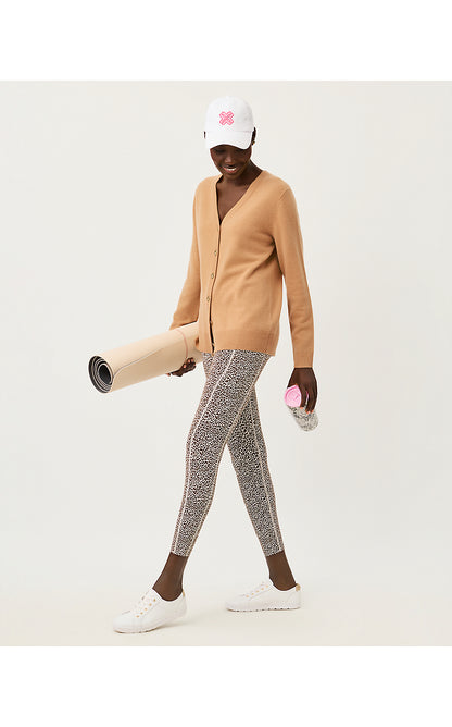 ENDURANCE HIGH RISE MIDI LEGGING, COCO BEACH TWISTED UP ACTIVE JACQUARD