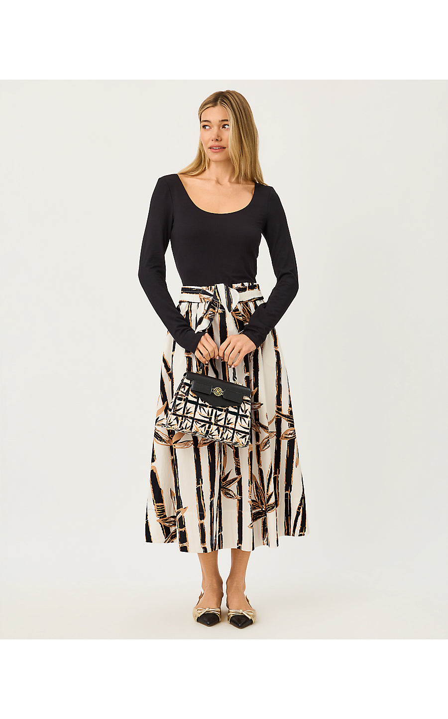 EVERETT MIDI DRESS, COCONUT BAMBOO BLISS