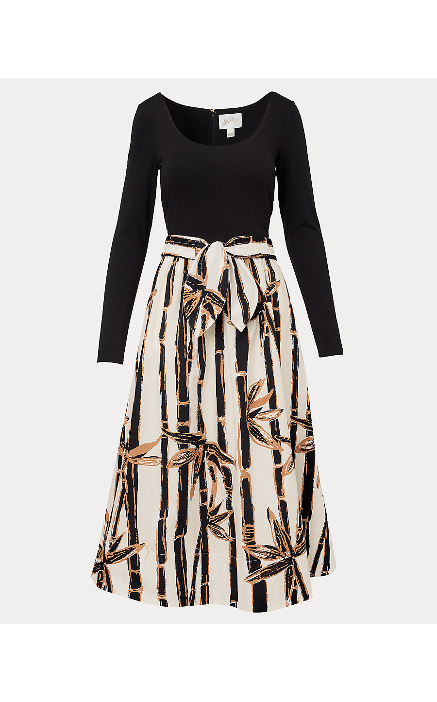 EVERETT MIDI DRESS, COCONUT BAMBOO BLISS