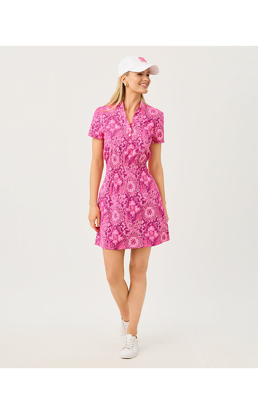 LOVE ACTIVE DRESS UPF 50+, PINK ASTER THE CASBAH ALLOVER