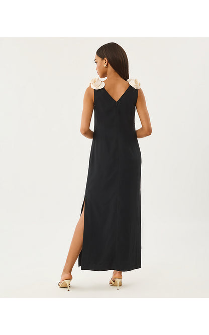 ROSLIND MAXI DRESS, NOIR