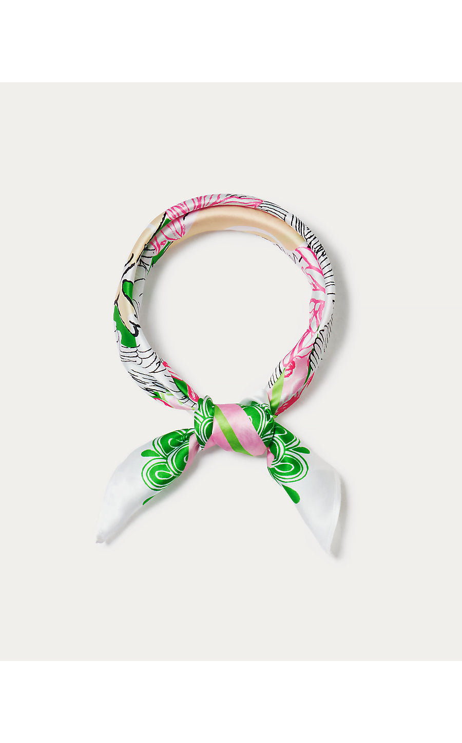 POINCIANA SILK SCARF, MULTI NINE LIVES SOCIETY ENGINEERED SCARF