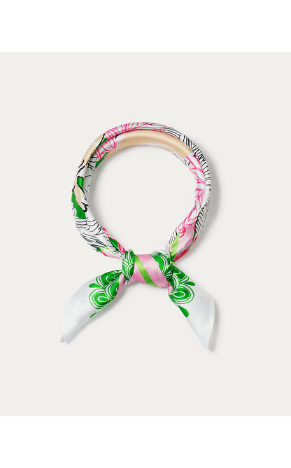 POINCIANA SILK SCARF, MULTI NINE LIVES SOCIETY ENGINEERED SCARF
