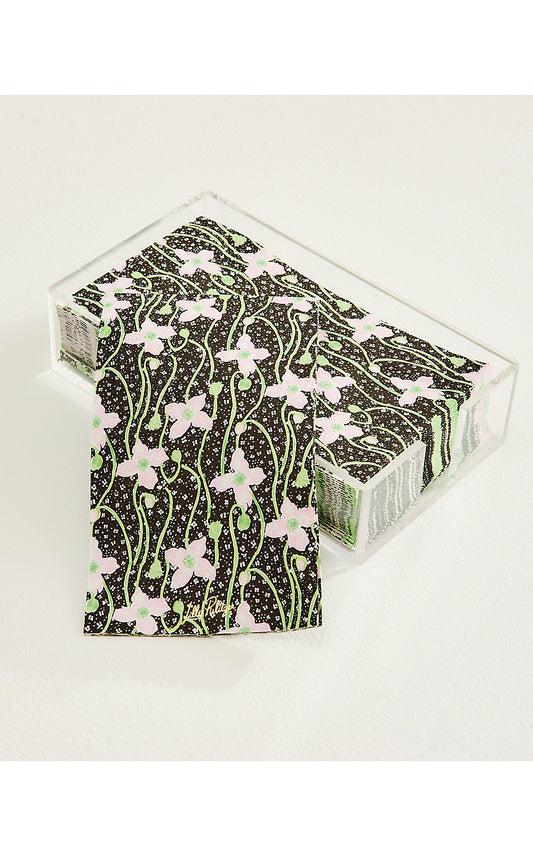 Dinner Napkins with Holder, Blushing Blooms