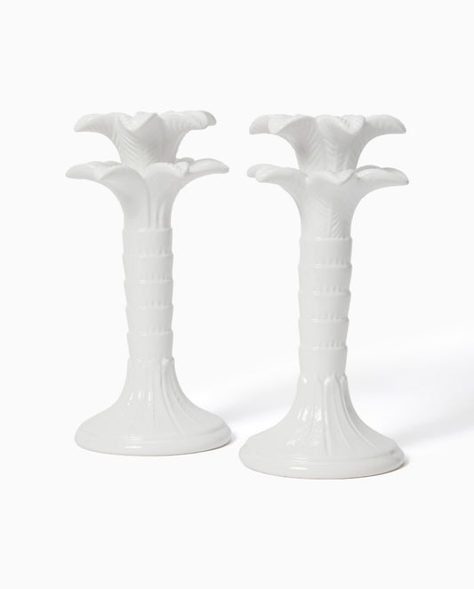 GWP CANDLESTICK HOLDERS, RESORT WHITE