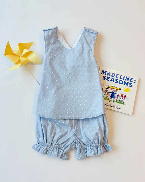 Bettye Bloomer Set - Dallas Dot, 
Sarasota Sky Dallas Dot