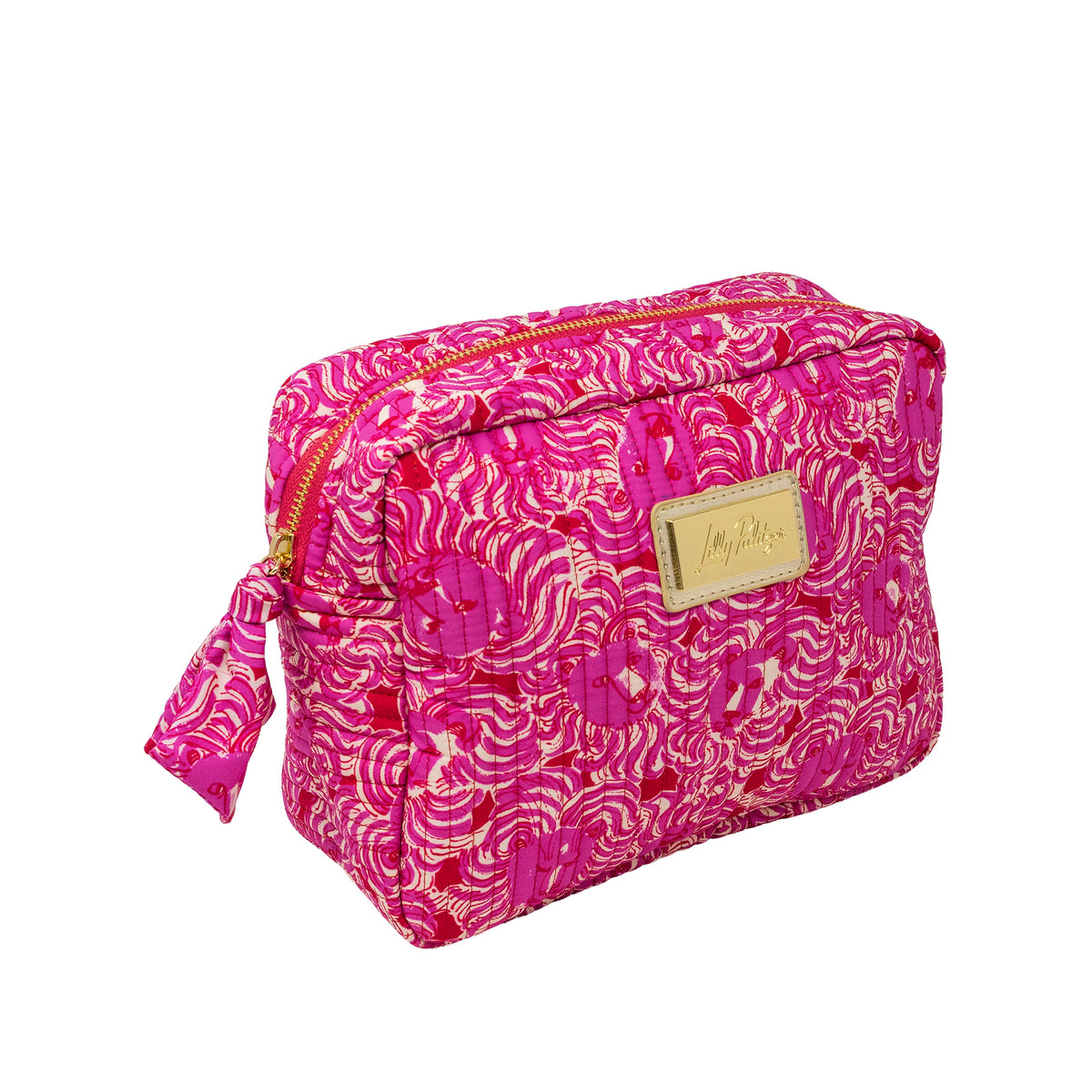 Cosmetic Bag, Strawberry Red Pride of Lilly