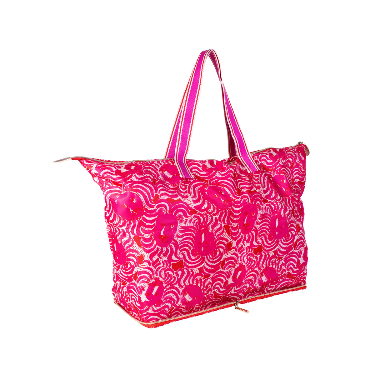 Packable Tote, Strawberry Red Pride of Lilly