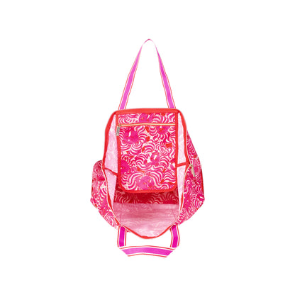 Packable Tote, Strawberry Red Pride of Lilly