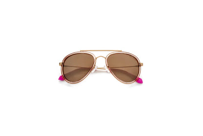 ELLIOTT - CRYSTAL GOLD/SOLID BROWN LENS