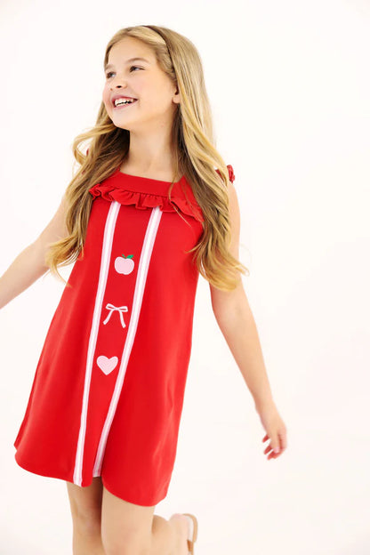 Darla Dress, 
Richmond Red/Hamptons Hot Pink