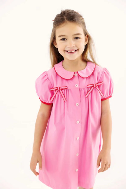 Tabitha's Teacher's Pet Dress, 
Hamptons Hot Pink/Richmond Red