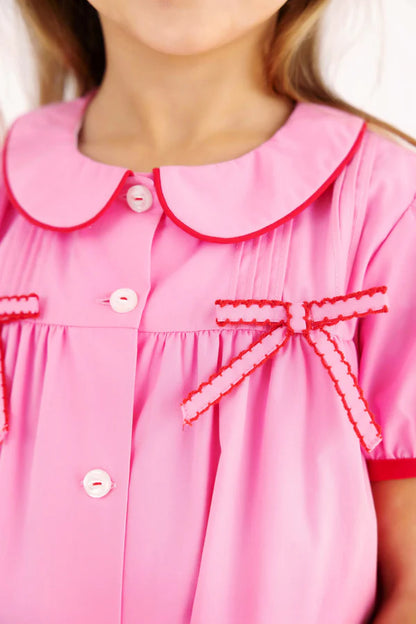 Tabitha's Teacher's Pet Dress, 
Hamptons Hot Pink/Richmond Red