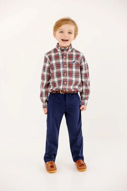 Deans List Dress Shirt, 
Paris Pike Plaid/Nantucket Navy