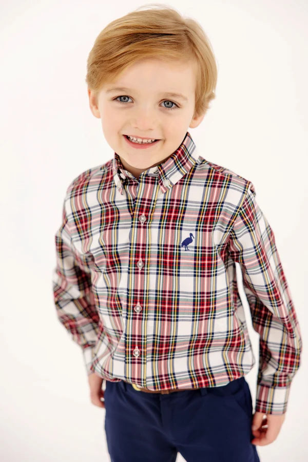Deans List Dress Shirt, 
Paris Pike Plaid/Nantucket Navy