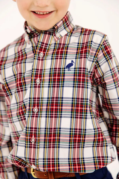 Deans List Dress Shirt, 
Paris Pike Plaid/Nantucket Navy