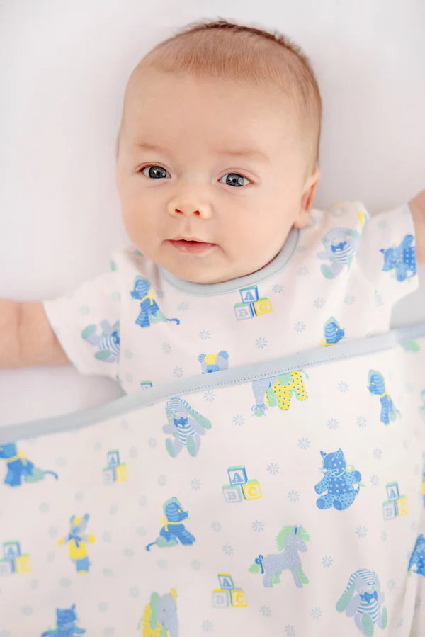 Walt Onesie, 
Cuddle Up Cutie (Buckhead Blue)/Buckhead Blue