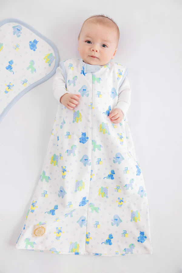 Beddie Bye Sleep Sack- Pima, 
Cuddle Up Cutie (Buckhead Blue)/Buckhead Blue