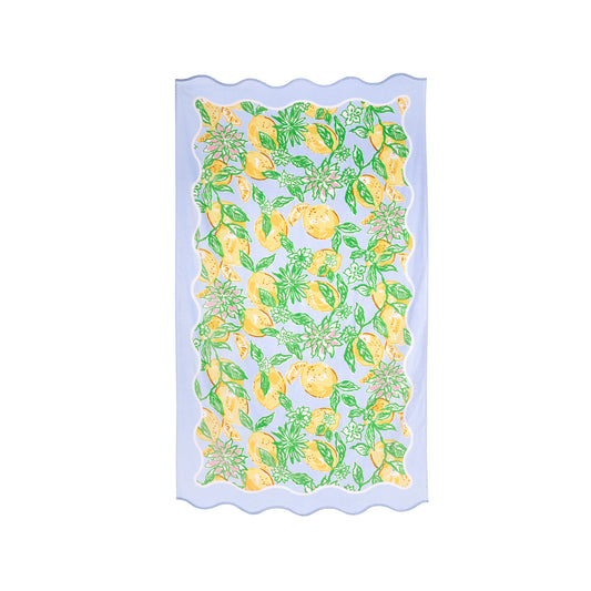 Scalloped Beach Towel, Make Lemonade