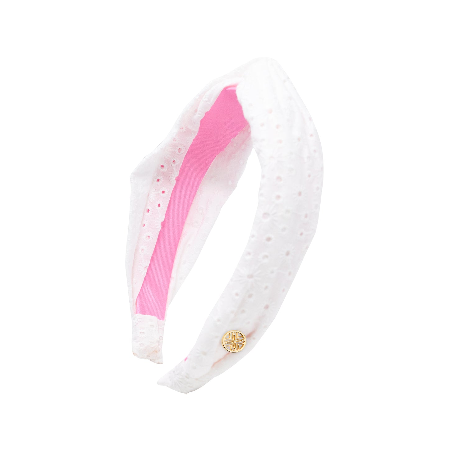 Eyelet Headband, Resort White