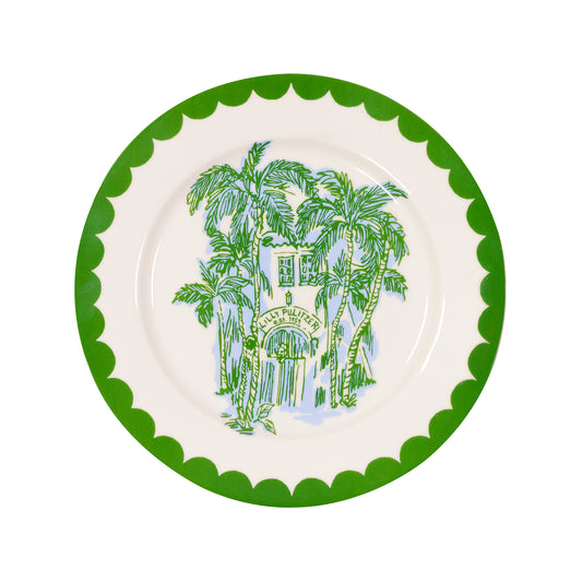 Ceramic Salad Plate Set, Endless Summer Motif