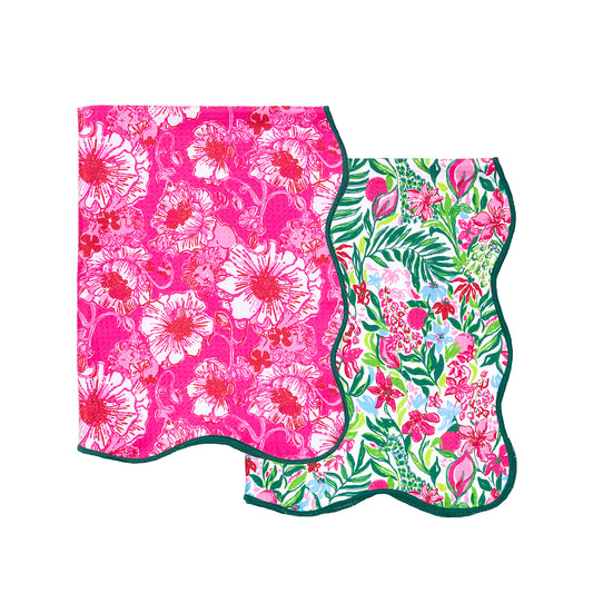 Tea Towel Set, Feeling Poppy/Glowing Gardens