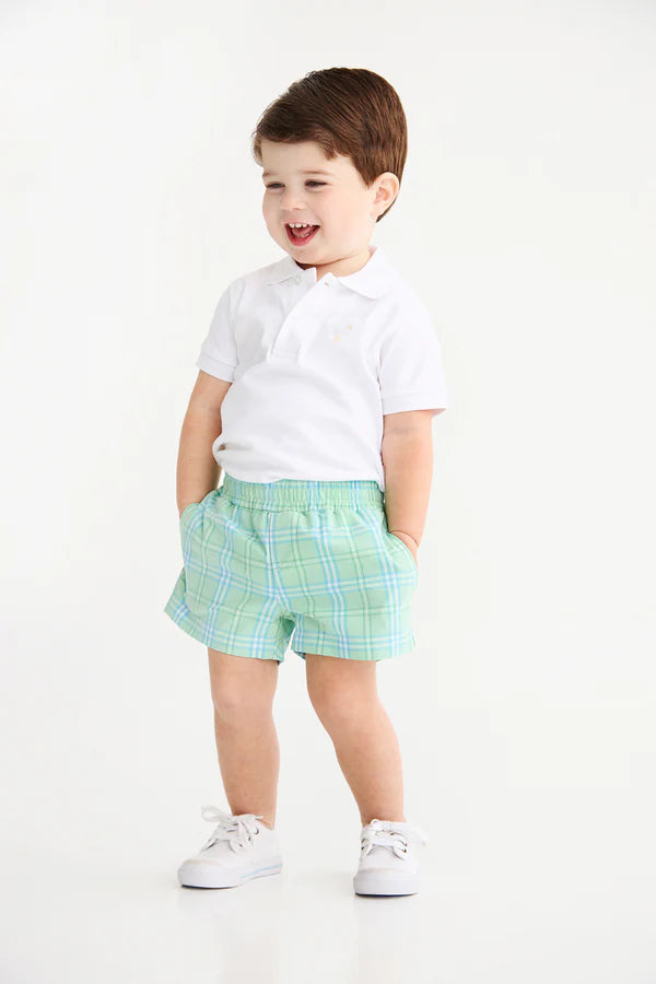 Sheffield Shorts, 
Pelham Bay Plaid (Green)