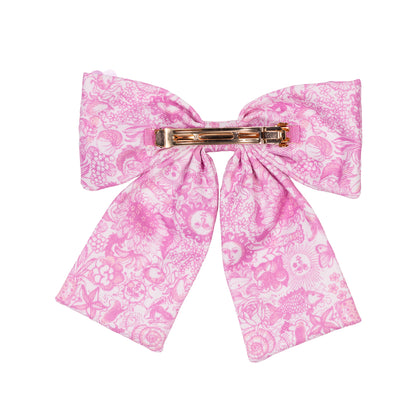 Embellished Bow Barrette, Fleur De Lilly