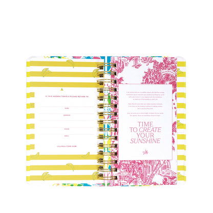 Medium 17 Month Agenda 2026-2027, Lovely Lilly