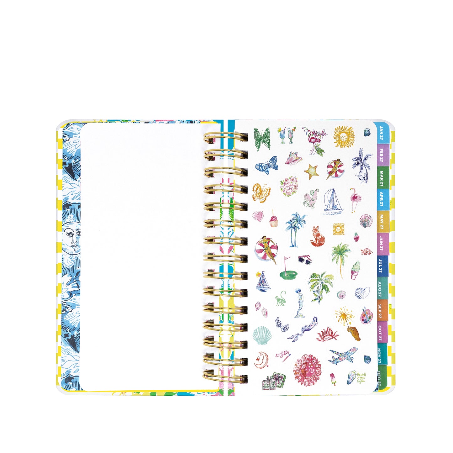 Medium 17 Month Agenda 2026-2027, Lovely Lilly