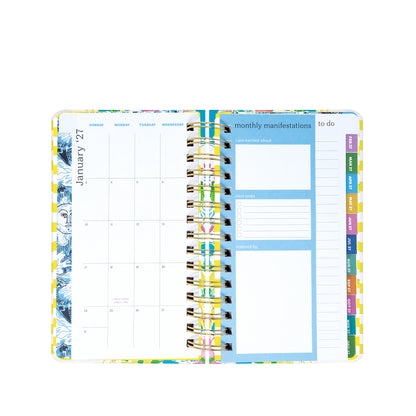 Medium 17 Month Agenda 2026-2027, Lovely Lilly