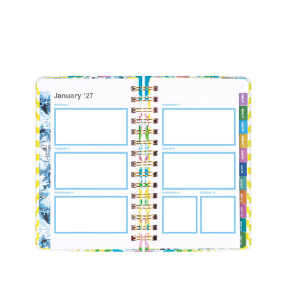 Medium 17 Month Agenda 2026-2027, Lovely Lilly