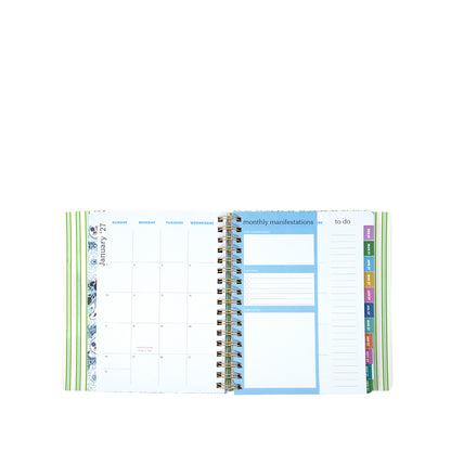 17 Month Soft Cover Planner 2026-2027, Mint Condition Burst of Joy