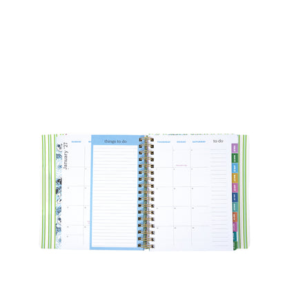 17 Month Soft Cover Planner 2026-2027, Mint Condition Burst of Joy